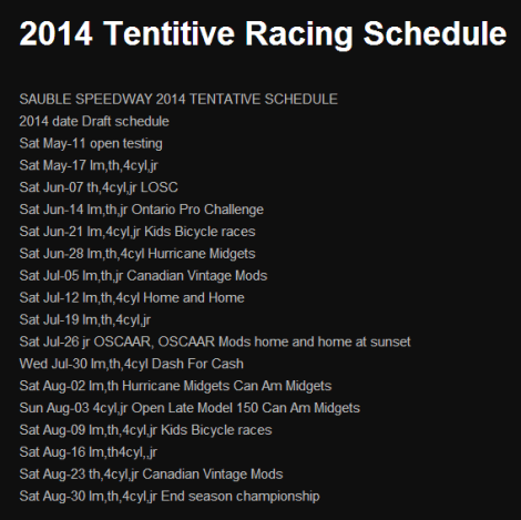 2014-02-06 21_16_56-2014 Tentitive Racing Schedule _ Sauble Speedway